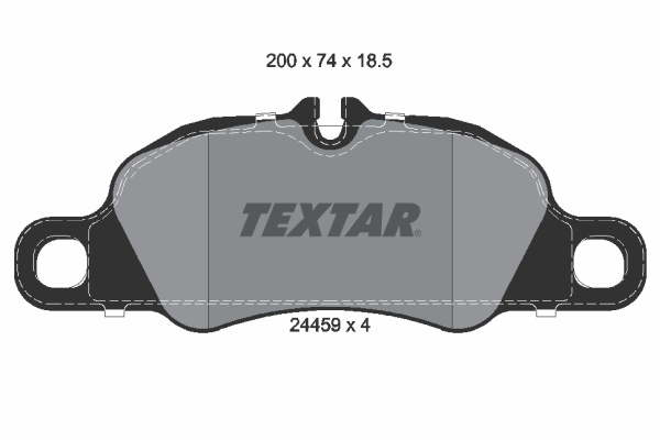 Set placute frana,frana disc punte fata (2445901 TEXTAR) PORSCHE
