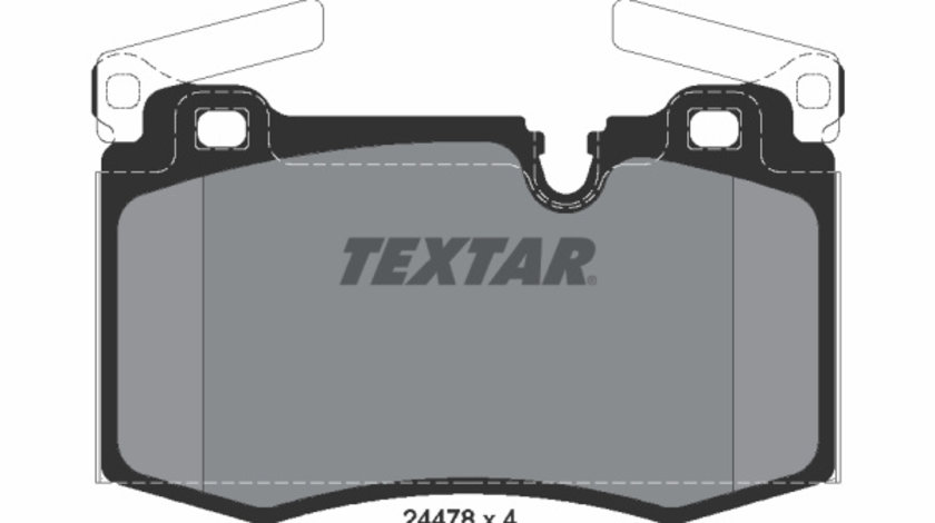 Set placute frana,frana disc punte fata (2447801 TEXTAR) MINI