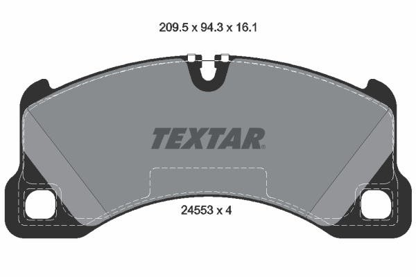 Set placute frana,frana disc punte fata (2455301 TEXTAR) PORSCHE,VW
