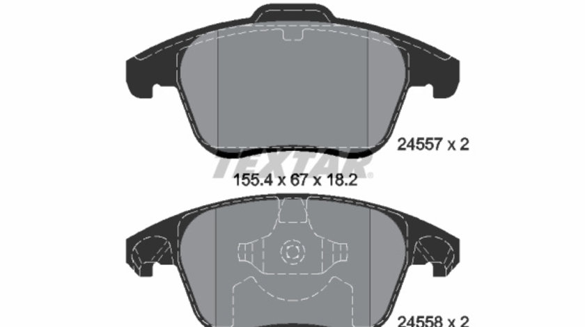 Set placute frana,frana disc punte fata (2455701 TEXTAR) Citroen,DS,DS (CAPSA),OPEL,PEUGEOT,VAUXHALL