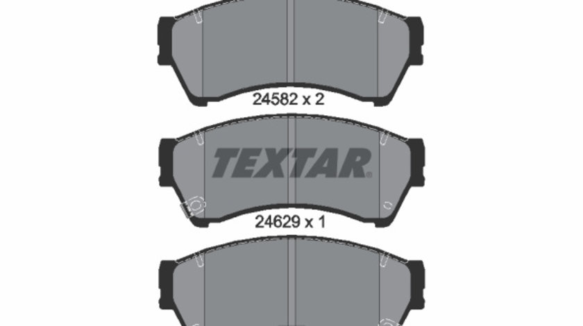 Set placute frana,frana disc punte fata (2458202 TEXTAR) BESTURN (FAW),HAIMA (FAW),LINCOLN,MAZDA,MAZDA (FAW)