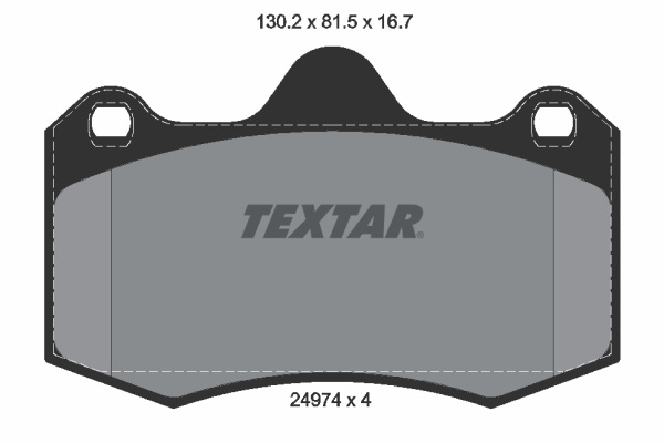 Set placute frana,frana disc punte fata (2497401 TEXTAR) LOTUS,SEAT