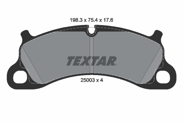 Set placute frana,frana disc punte fata (2500301 TEXTAR) PORSCHE