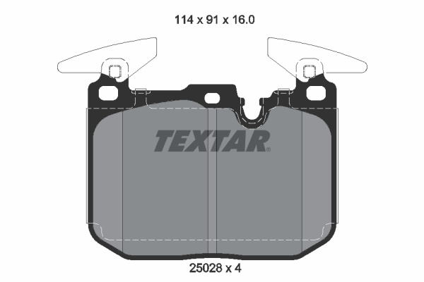 Set placute frana,frana disc punte fata (2502807 TEXTAR) BMW,MINI