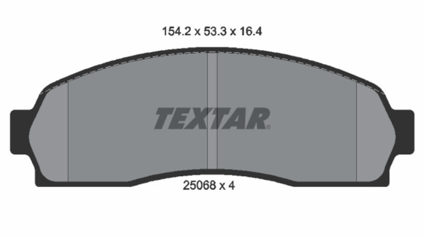 Set placute frana,frana disc punte fata (2506801 TEXTAR) FORD AUSTRALIA,FORD USA,MAZDA,MERCURY