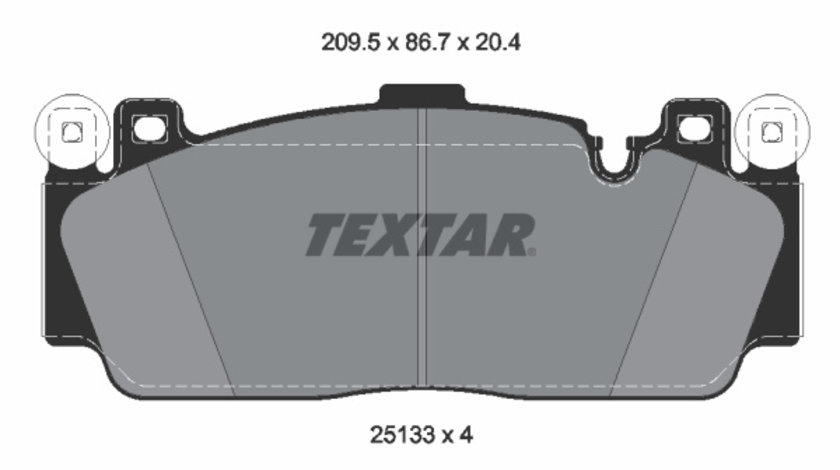 Set placute frana,frana disc punte fata (2513301 TEXTAR) BMW