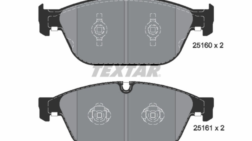 Set placute frana,frana disc punte fata (2516002 TEXTAR) AUDI,AUDI (FAW)