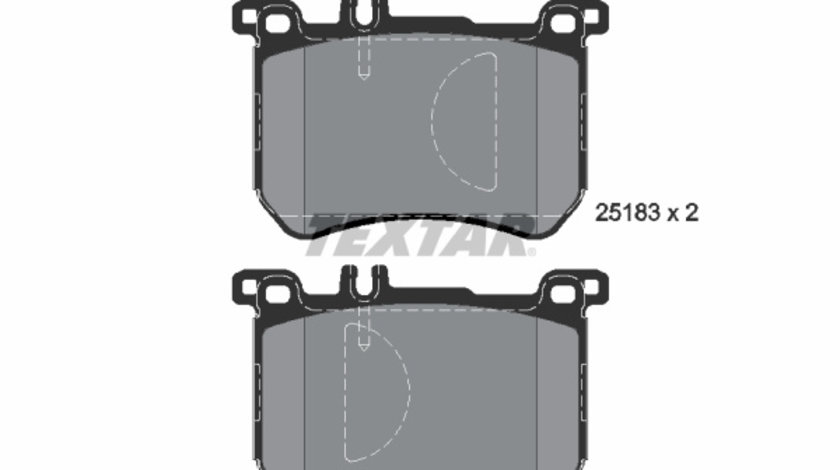 Set placute frana,frana disc punte fata (2518301 TEXTAR) BRABUS,MERCEDES-BENZ