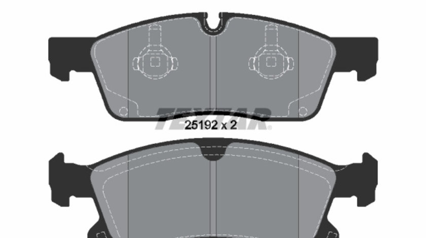 Set placute frana,frana disc punte fata (2519201 TEXTAR) MERCEDES-BENZ