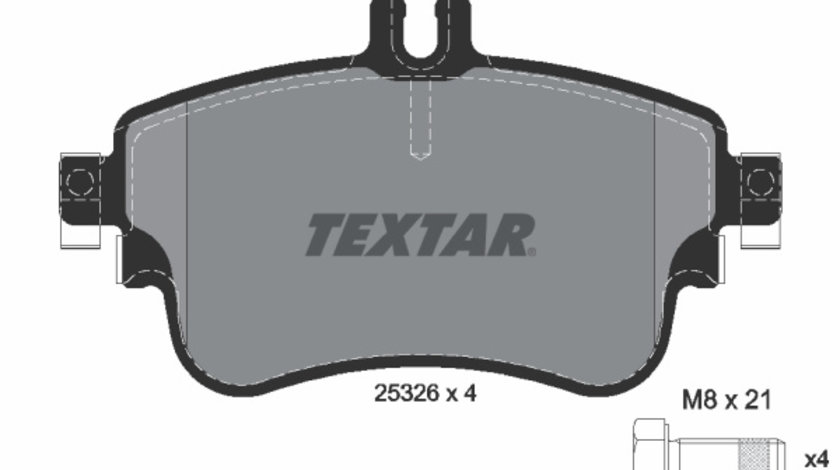 Set placute frana,frana disc punte fata (2532601 TEXTAR) MERCEDES-BENZ