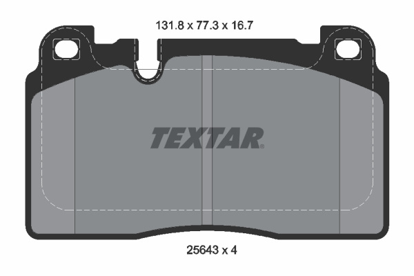 Set placute frana,frana disc punte fata (2564305 TEXTAR) AUDI