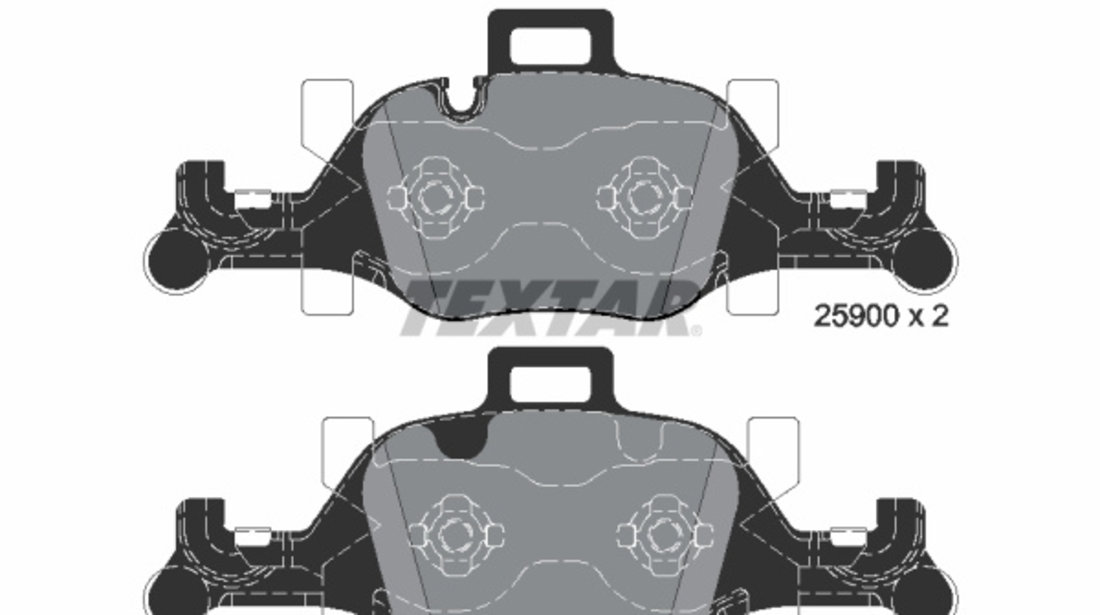 Set placute frana,frana disc punte fata (2590001 TEXTAR) BMW,BMW (BRILLIANCE)