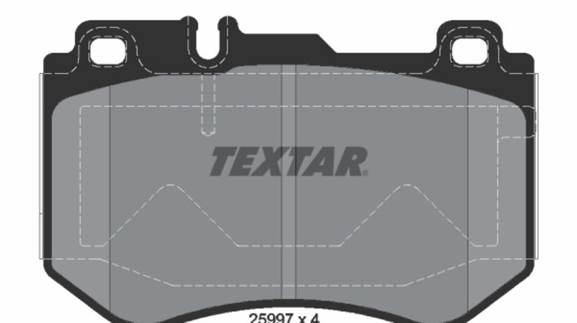 Set placute frana,frana disc punte fata (2599701 TEXTAR) MERCEDES-BENZ,MERCEDES-BENZ (BBDC)