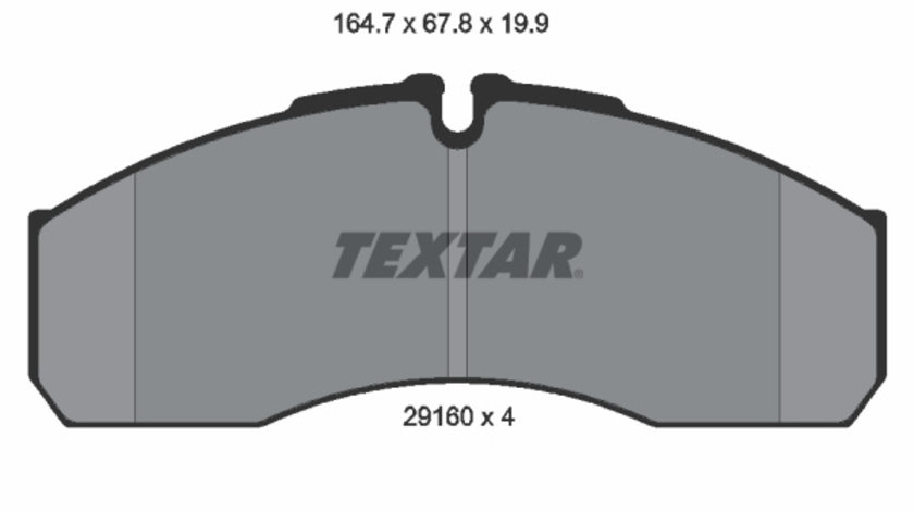 Set placute frana,frana disc punte fata (2916002 TEXTAR) IVECO,NISSAN,RENAULT,RENAULT TRUCKS