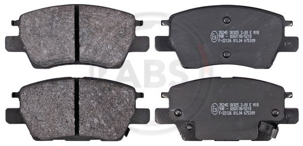 Set placute frana,frana disc punte fata (35245 ABS) CHEVROLET,OPEL