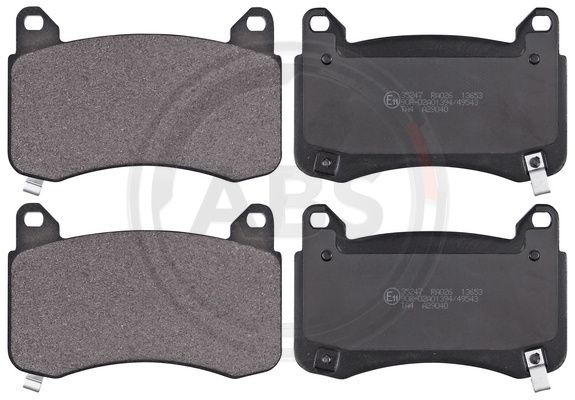 Set placute frana,frana disc punte fata (35247 ABS) TESLA