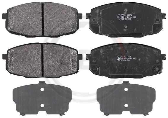 Set placute frana,frana disc punte fata (35310 ABS) HYUNDAI,KIA