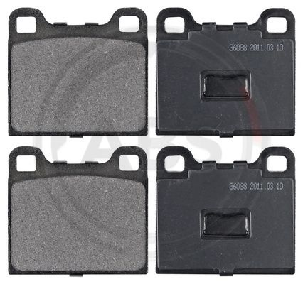 Set placute frana,frana disc punte fata (36088 ABS) AUDI,VW