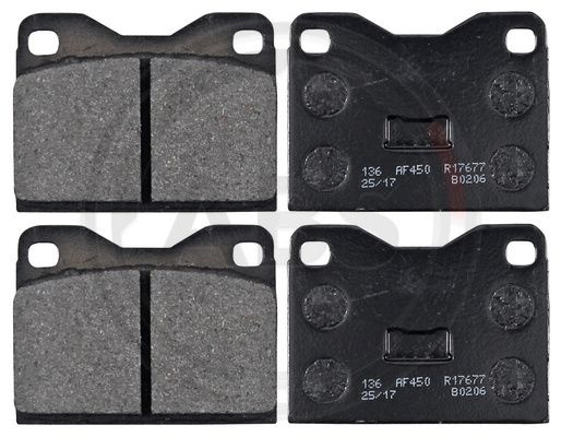 Set placute frana,frana disc punte fata (360912 ABS) AUDI