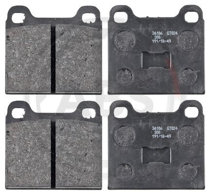 Set placute frana,frana disc punte fata (36106 ABS) AUDI,VW