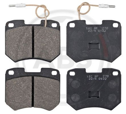 Set placute frana,frana disc punte fata (36137 ABS) AUDI