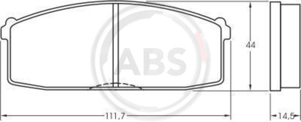Set placute frana,frana disc punte fata (36158 ABS) NISSAN