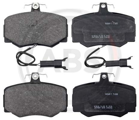 Set placute frana,frana disc punte fata (365681 ABS) DAIMLER,JAGUAR
