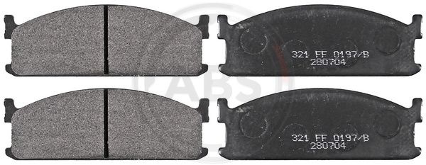 Set placute frana,frana disc punte fata (36593 ABS) BEDFORD,ISUZU,VAUXHALL