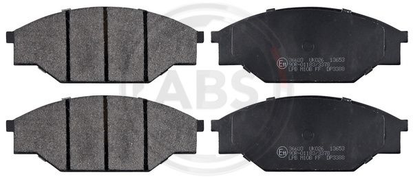 Set placute frana,frana disc punte fata (36603 ABS) TOYOTA,VW