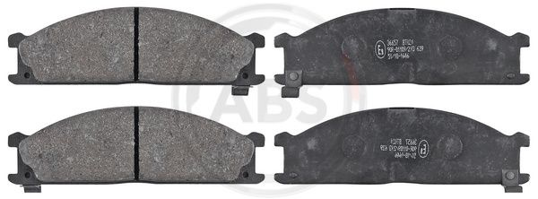 Set placute frana,frana disc punte fata (36657 ABS) NISSAN,SUBARU