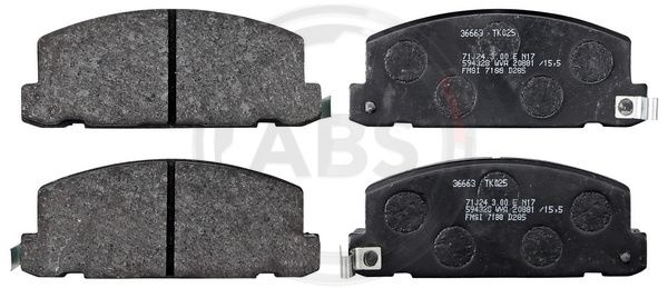 Set placute frana,frana disc punte fata (36663 ABS) ISUZU