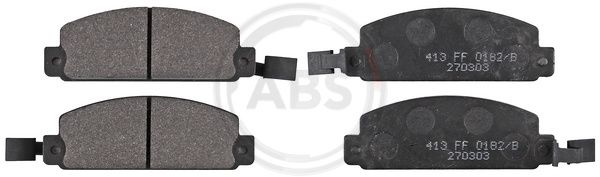 Set placute frana,frana disc punte fata (36679 ABS) ISUZU