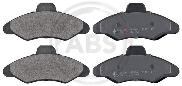 Set placute frana,frana disc punte fata (36709 ABS) FORD