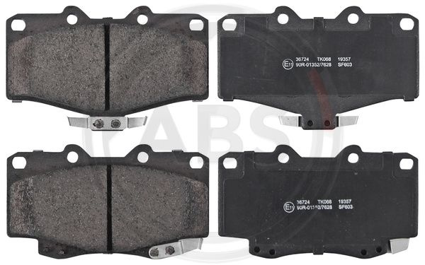 Set placute frana,frana disc punte fata (36724 ABS) TOYOTA,VW