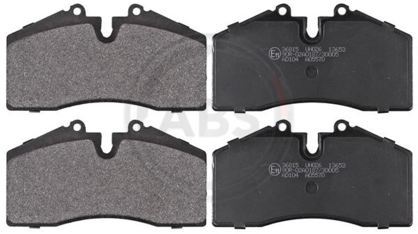 Set placute frana,frana disc punte fata (36815 ABS) AUDI