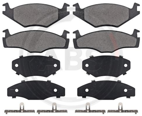 Set placute frana,frana disc punte fata (36853 ABS) SEAT,VW