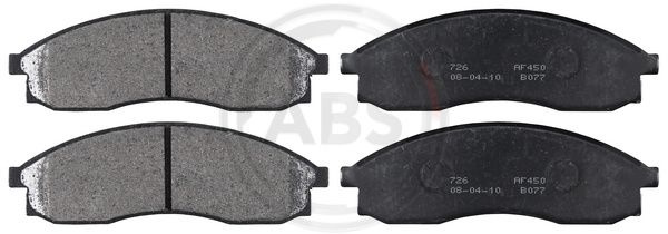 Set placute frana,frana disc punte fata (36862 ABS) NISSAN