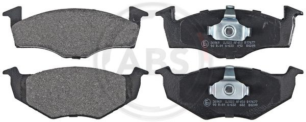 Set placute frana,frana disc punte fata (36969 ABS) SEAT,SKODA,VW