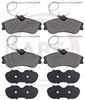 Set placute frana,frana disc punte fata (37016 ABS) Citroen,PEUGEOT