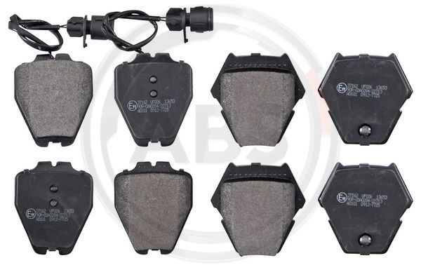 Set placute frana,frana disc punte fata (37162 ABS) AUDI