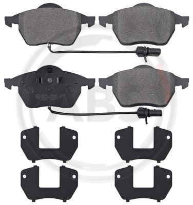 Set placute frana,frana disc punte fata (37239 ABS) SEAT,VW