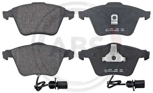 Set placute frana,frana disc punte fata (37425 ABS) AUDI
