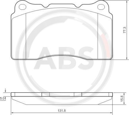Set placute frana,frana disc punte fata (37479 ABS) VOLVO