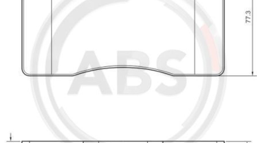 Set placute frana,frana disc punte fata (37479 ABS) VOLVO