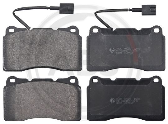 Set placute frana,frana disc punte fata (37486 ABS) ALFA ROMEO,MASERATI