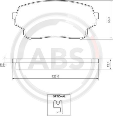 Set placute frana,frana disc punte fata (37503 ABS) SUZUKI
