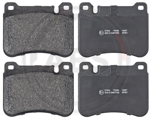 Set placute frana,frana disc punte fata (37506 ABS) MERCEDES-BENZ