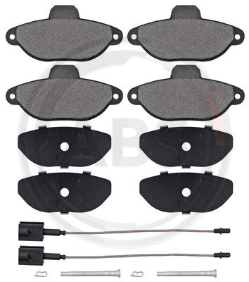 Set placute frana,frana disc punte fata (37595 ABS) FIAT,FORD