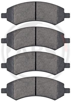 Set placute frana,frana disc punte fata (37861 ABS) CHRYSLER,DODGE,RAM