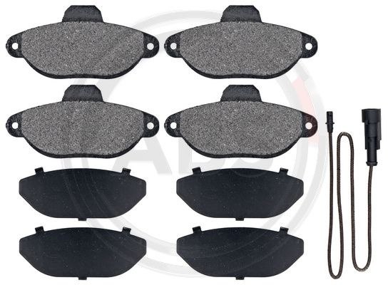 Set placute frana,frana disc punte fata (37896 ABS) FIAT,LANCIA